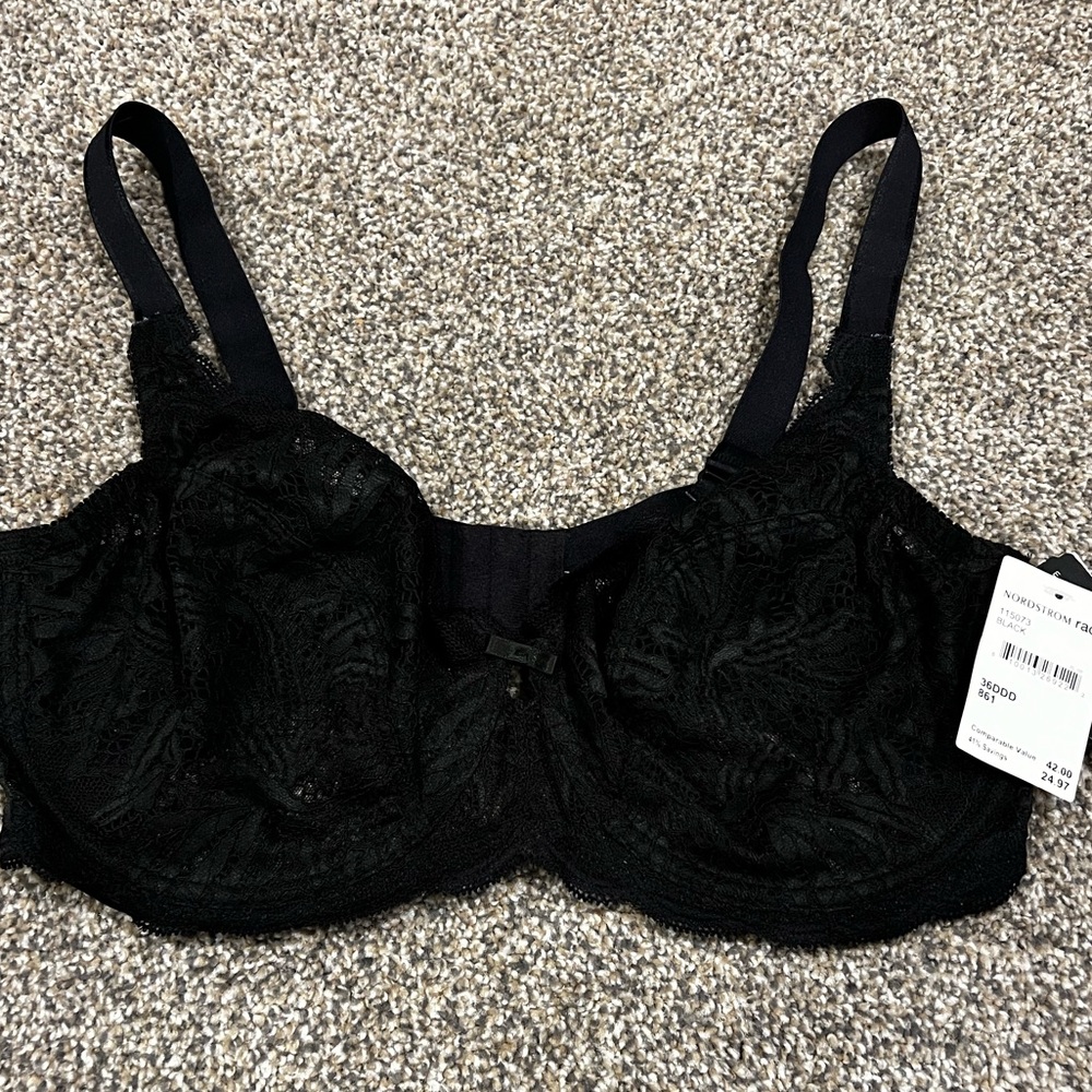 Felina 36DDD New Lace Black Bra